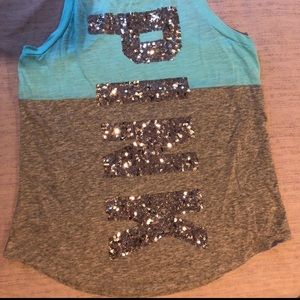PINK bling tank top